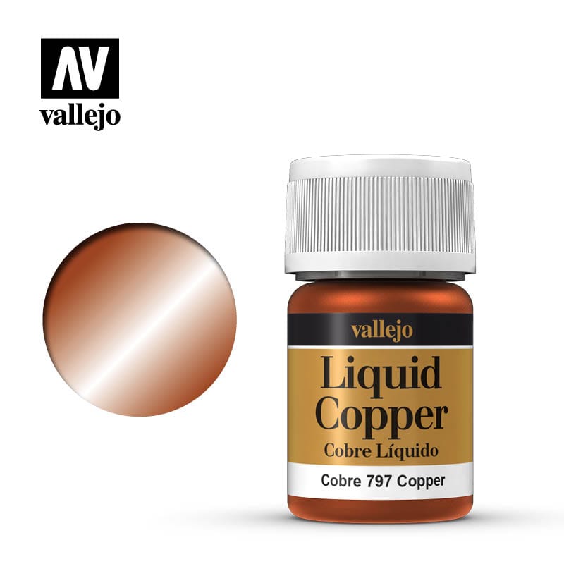Vallejo Vallejo Model Color: Copper (Metals 35ml) available at Northumbrian Tin Soldier