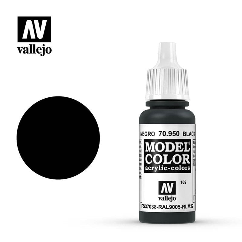 Vallejo Vallejo Model Color: Matt Black available at Northumbrian Tin Soldier