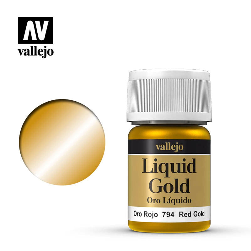 Vallejo Vallejo Model Color: Red Gold (Metals 35ml) available at Northumbrian Tin Soldier
