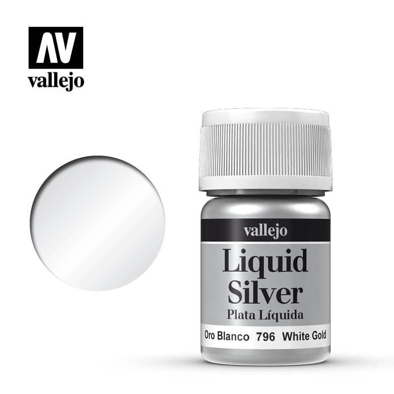 Vallejo Vallejo Model Color: White Gold (Metals 35ml) available at Northumbrian Tin Soldier