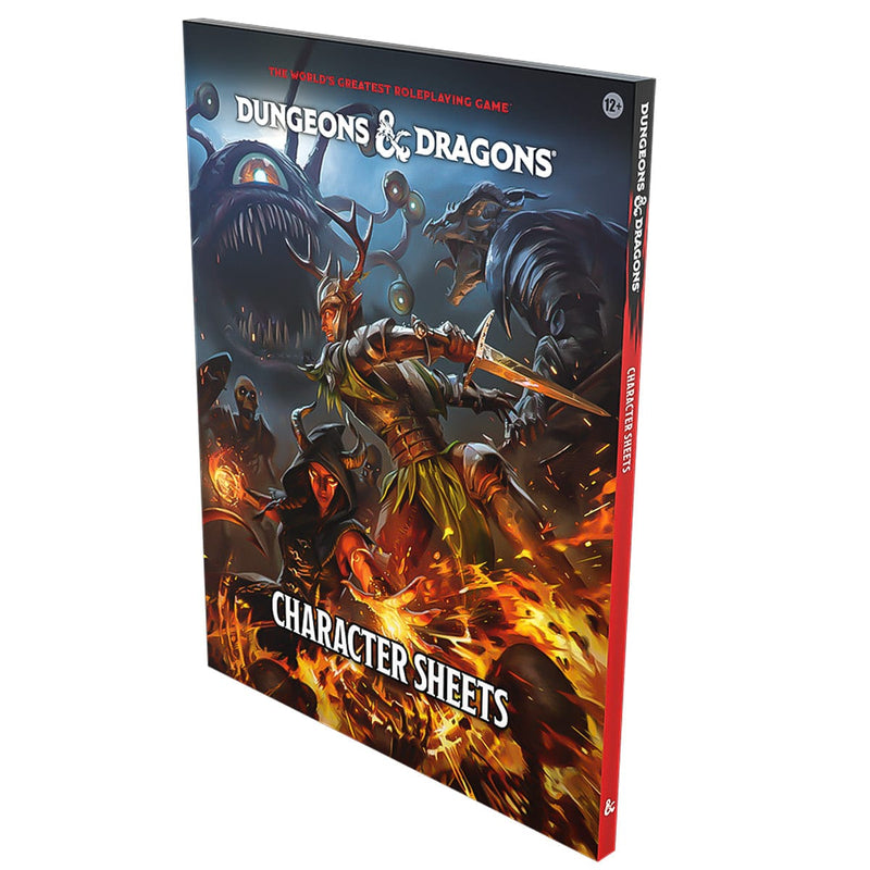Wizards of The Coast Dungeons & Dragons - Character Sheets 2024 available at Northumbrian Tin Soldier