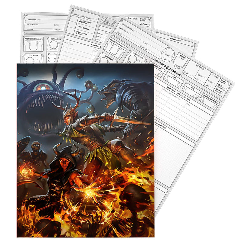 Wizards of The Coast Dungeons & Dragons - Character Sheets 2024 available at Northumbrian Tin Soldier