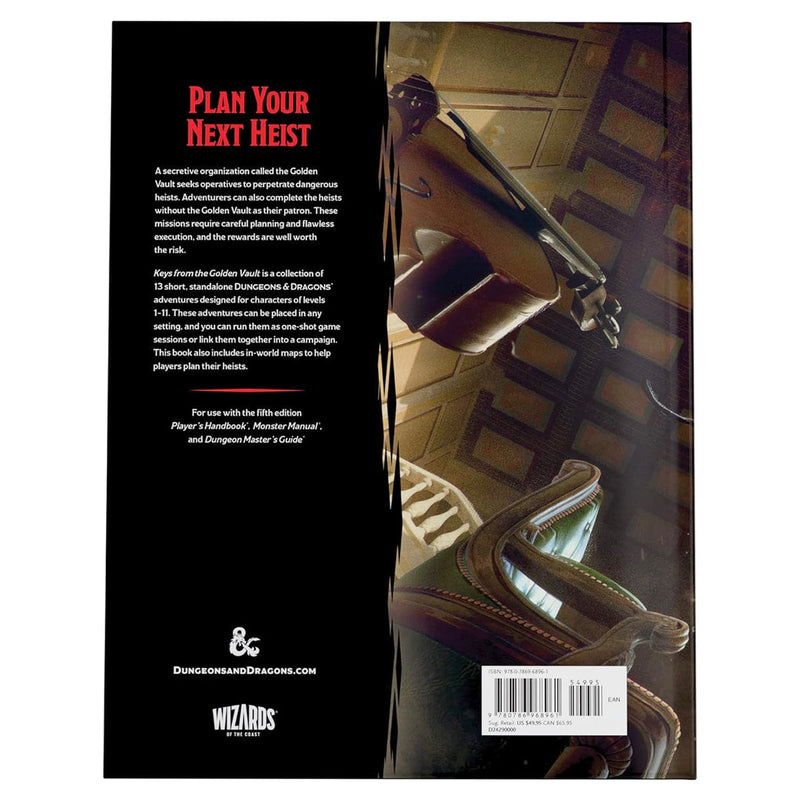 Wizards of The Coast Dungeons & Dragons - Keys from the Golden Vault Role Playing Games>Dungeons & Dragons available at Northumbrian Tin Soldier