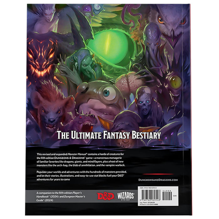 Wizards of The Coast Dungeons & Dragons - Monster Manual 2024 available at Northumbrian Tin Soldier