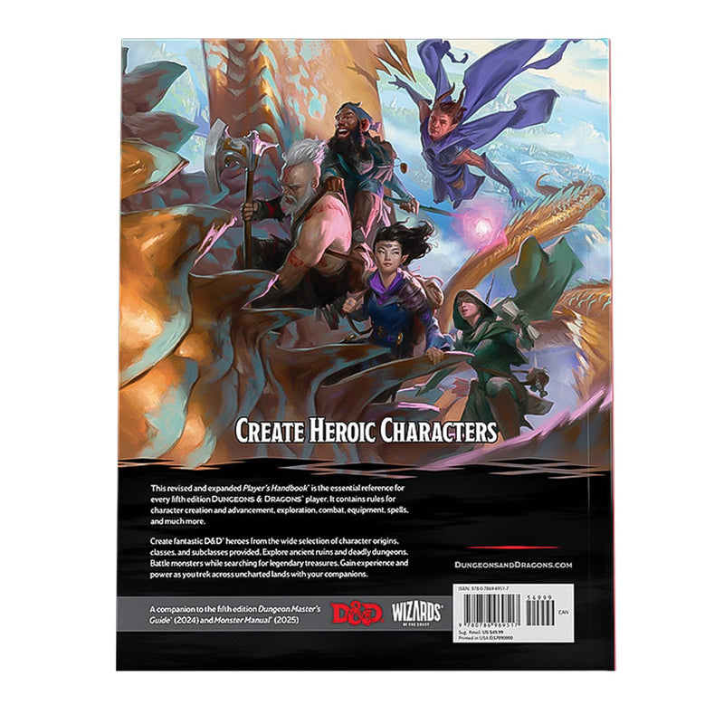 Wizards of The Coast Dungeons & Dragons - Player's Handbook 2024 available at Northumbrian Tin Soldier
