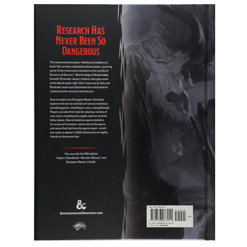 Wizards of The Coast Dungeons & Dragons - Volo’s Guide to Monsters Role Playing Games>Dungeons & Dragons available at Northumbrian Tin Soldier