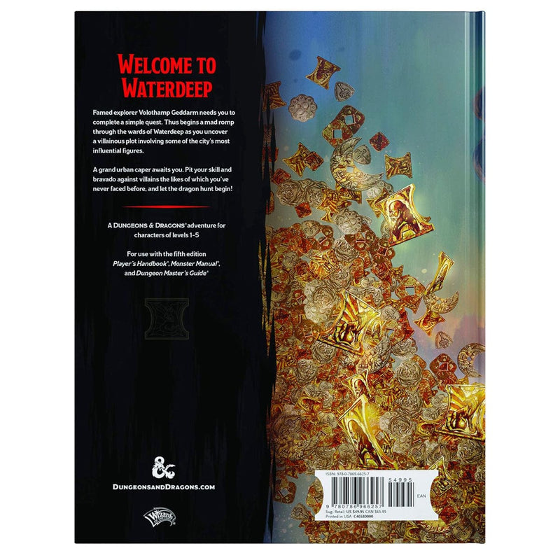 Wizards of The Coast Dungeons & Dragons - Waterdeep: Dragon Heist Role Playing Games>Dungeons & Dragons available at Northumbrian Tin Soldier