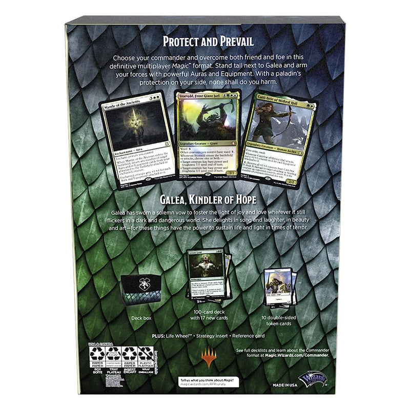 Wizards of The Coast Magic: The Gathering - Adventures in the Forgotten Realms - Commander Deck - Aura of Courage available at Northumbrian Tin Soldier