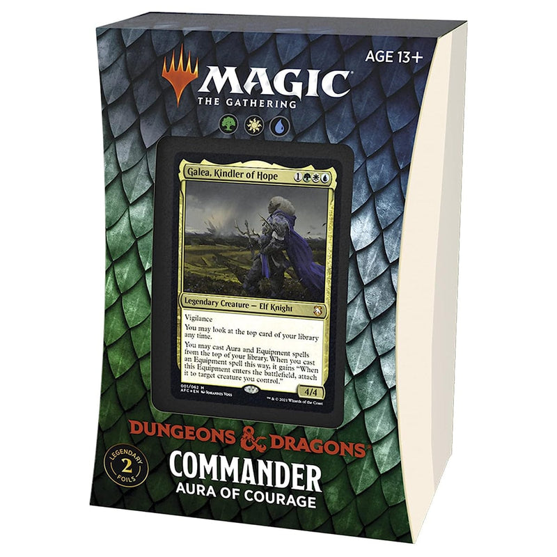 Wizards of The Coast Magic: The Gathering - Adventures in the Forgotten Realms - Commander Deck - Aura of Courage available at Northumbrian Tin Soldier