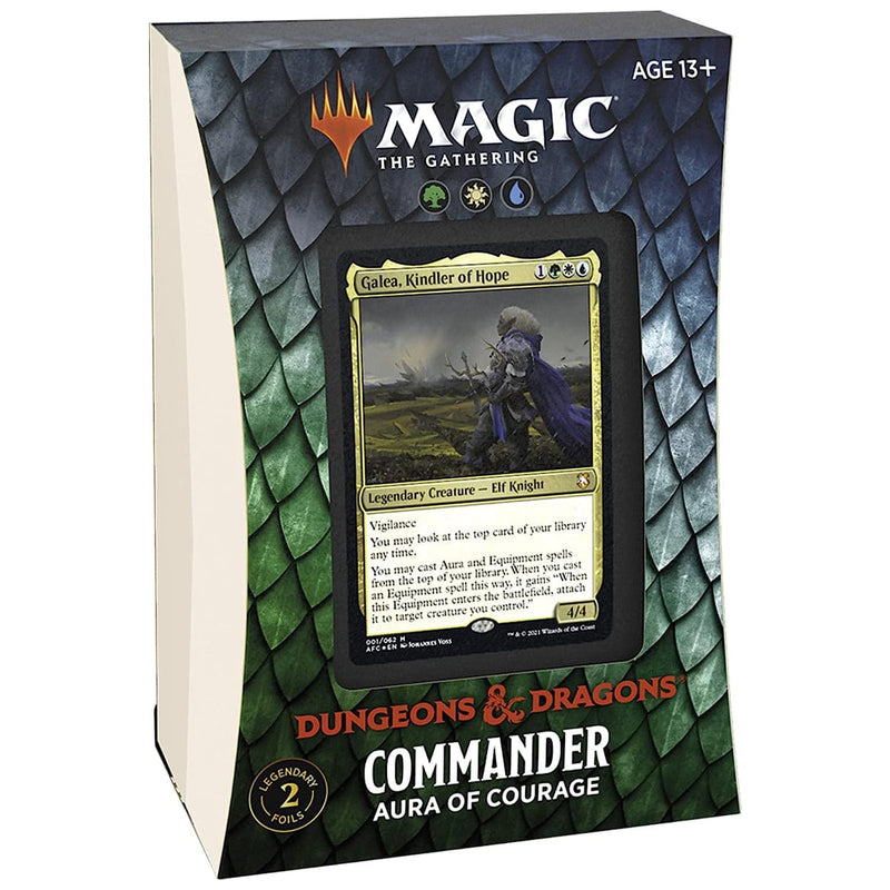 Wizards of The Coast Magic: The Gathering - Adventures in the Forgotten Realms - Commander Deck - Aura of Courage available at Northumbrian Tin Soldier