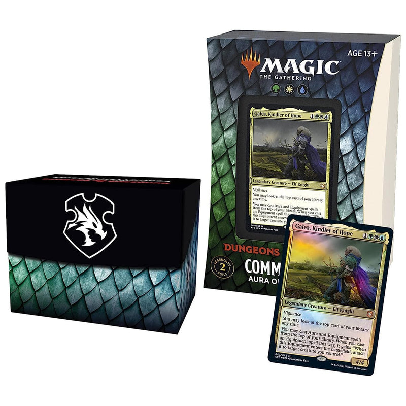 Wizards of The Coast Magic: The Gathering - Adventures in the Forgotten Realms - Commander Deck - Aura of Courage available at Northumbrian Tin Soldier