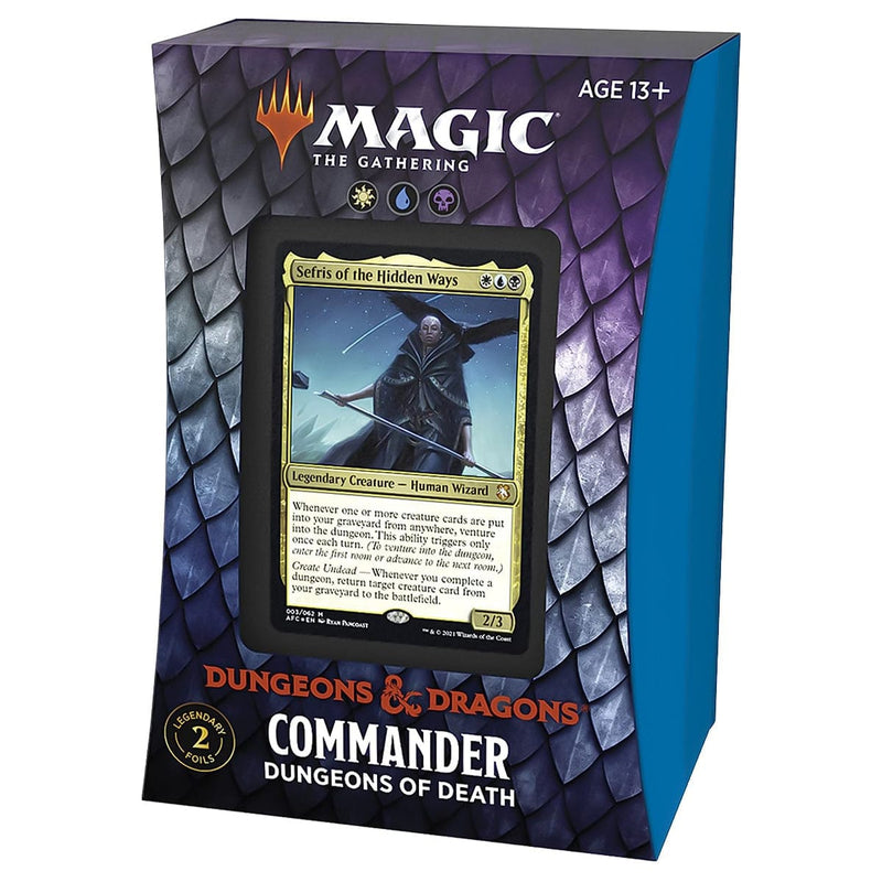 Wizards of The Coast Magic: The Gathering - Adventures in the Forgotten Realms - Commander Deck - Dungeons of Death available at Northumbrian Tin Soldier