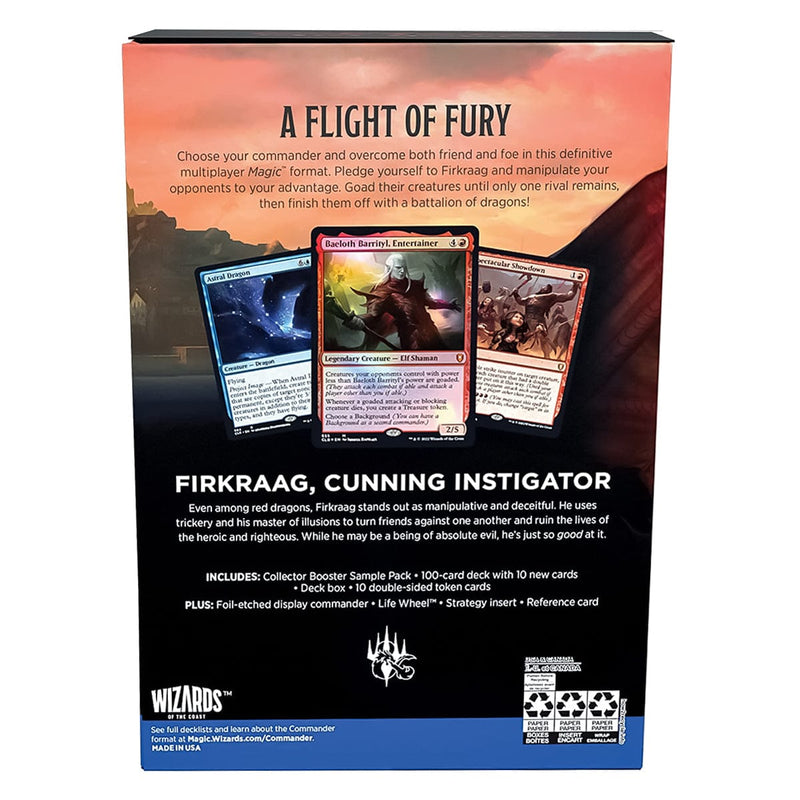 Wizards of The Coast Magic: The Gathering - Commander Legends - Battle For Baldur's Gate Commander Deck - Draconic Dissent available at Northumbrian Tin Soldier