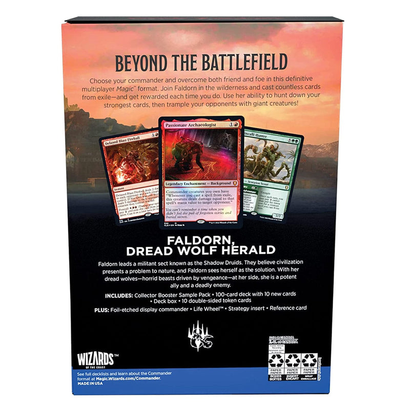 Wizards of The Coast Magic: The Gathering - Commander Legends - Battle For Baldur's Gate Commander Deck - Exit From Exile available at Northumbrian Tin Soldier