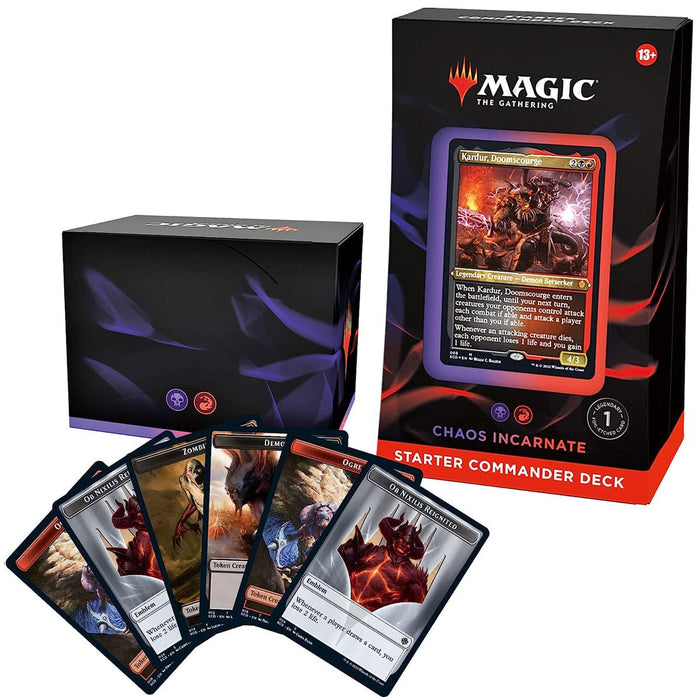 Wizards of The Coast Magic: The Gathering - Commander Starter 2022 - Chaos Incarnate available at Northumbrian Tin Soldier