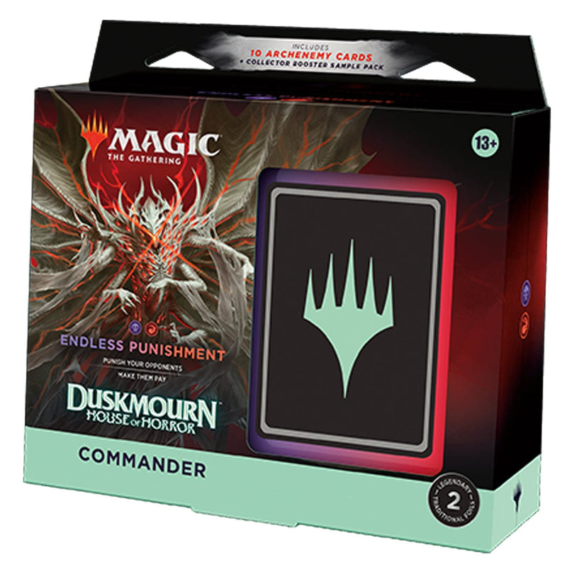 Wizards of The Coast Magic: The Gathering Duskmourn: House of Horror Commander Deck - Endless Punishment available at Northumbrian Tin Soldier