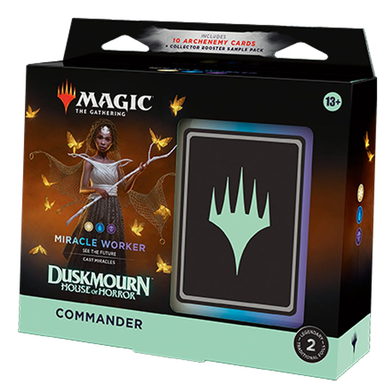 Wizards of The Coast Magic: The Gathering Duskmourn: House of Horror Commander Deck - Miracle Worker available at Northumbrian Tin Soldier