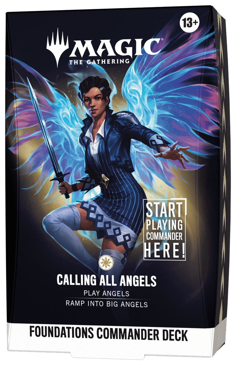 Wizards of The Coast Magic: The Gathering - Foundations Commander Deck - Calling All Angels available at Northumbrian Tin Soldier