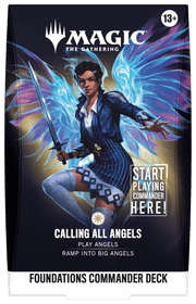 Wizards of The Coast Magic: The Gathering - Foundations Commander Deck - Calling All Angels available at Northumbrian Tin Soldier