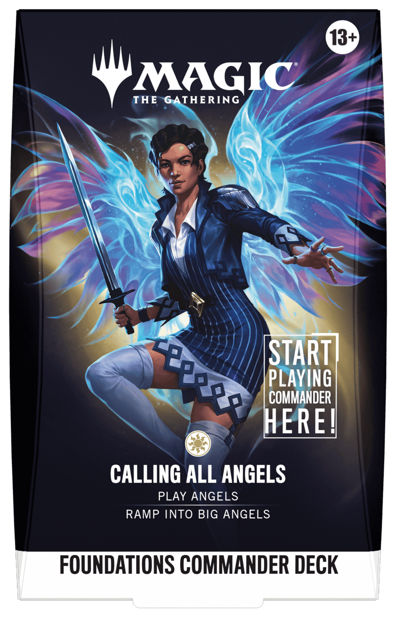 Wizards of The Coast Magic: The Gathering - Foundations Commander Deck - Calling All Angels available at Northumbrian Tin Soldier