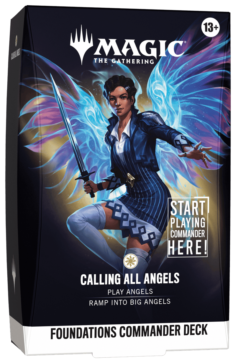 Wizards of The Coast Magic: The Gathering - Foundations Commander Deck - Calling All Angels available at Northumbrian Tin Soldier