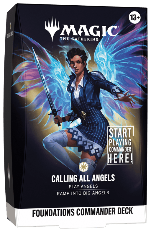 Wizards of The Coast Magic: The Gathering - Foundations Commander Deck - Calling All Angels available at Northumbrian Tin Soldier