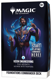 Wizards of The Coast Magic: The Gathering - Foundations Commander Deck - Keen Engineering available at Northumbrian Tin Soldier