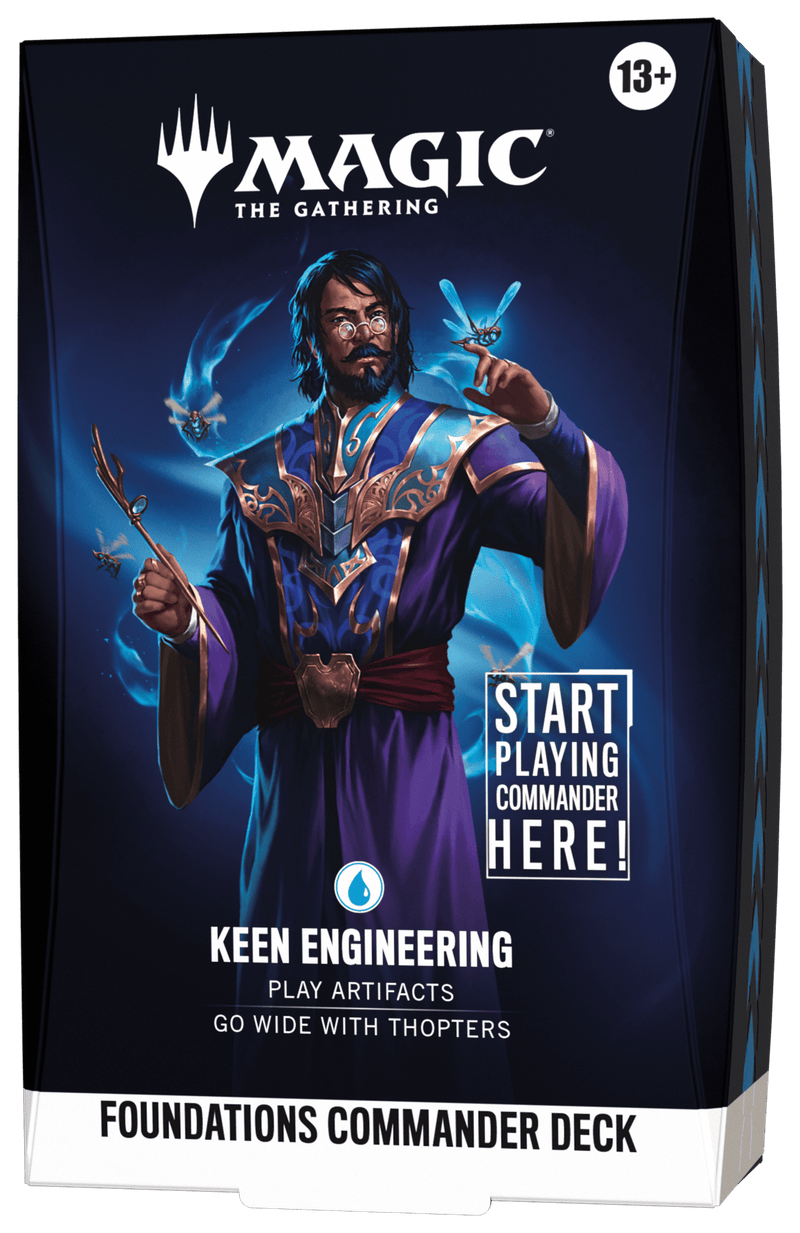 Wizards of The Coast Magic: The Gathering - Foundations Commander Deck - Keen Engineering available at Northumbrian Tin Soldier