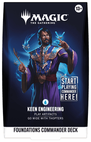Wizards of The Coast Magic: The Gathering - Foundations Commander Deck - Keen Engineering available at Northumbrian Tin Soldier