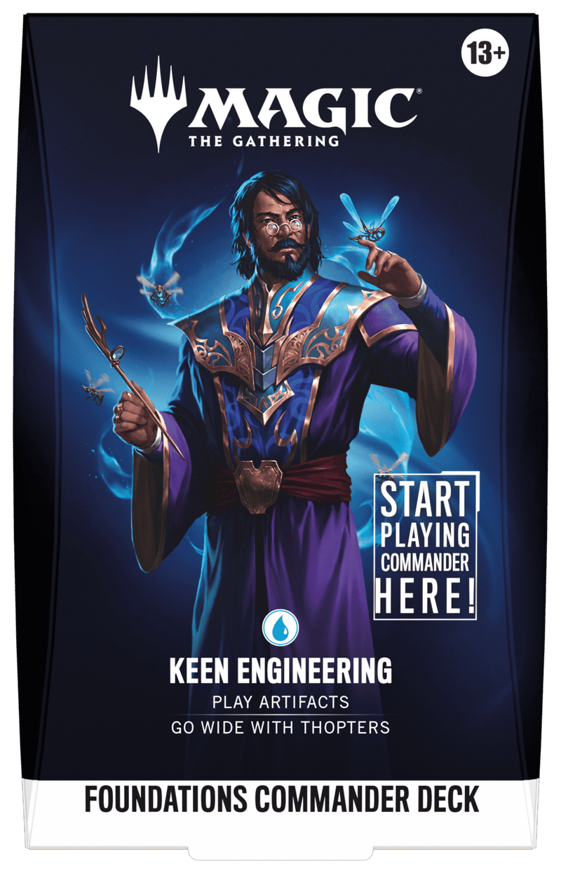 Wizards of The Coast Magic: The Gathering - Foundations Commander Deck - Keen Engineering available at Northumbrian Tin Soldier