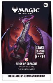 Wizards of The Coast Magic: The Gathering - Foundations Commander Deck - Reign of Dragons available at Northumbrian Tin Soldier