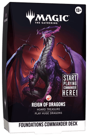 Wizards of The Coast Magic: The Gathering - Foundations Commander Deck - Reign of Dragons available at Northumbrian Tin Soldier