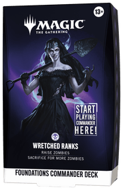 Wizards of The Coast Magic: The Gathering - Foundations Commander Deck - Wretched Ranks available at Northumbrian Tin Soldier