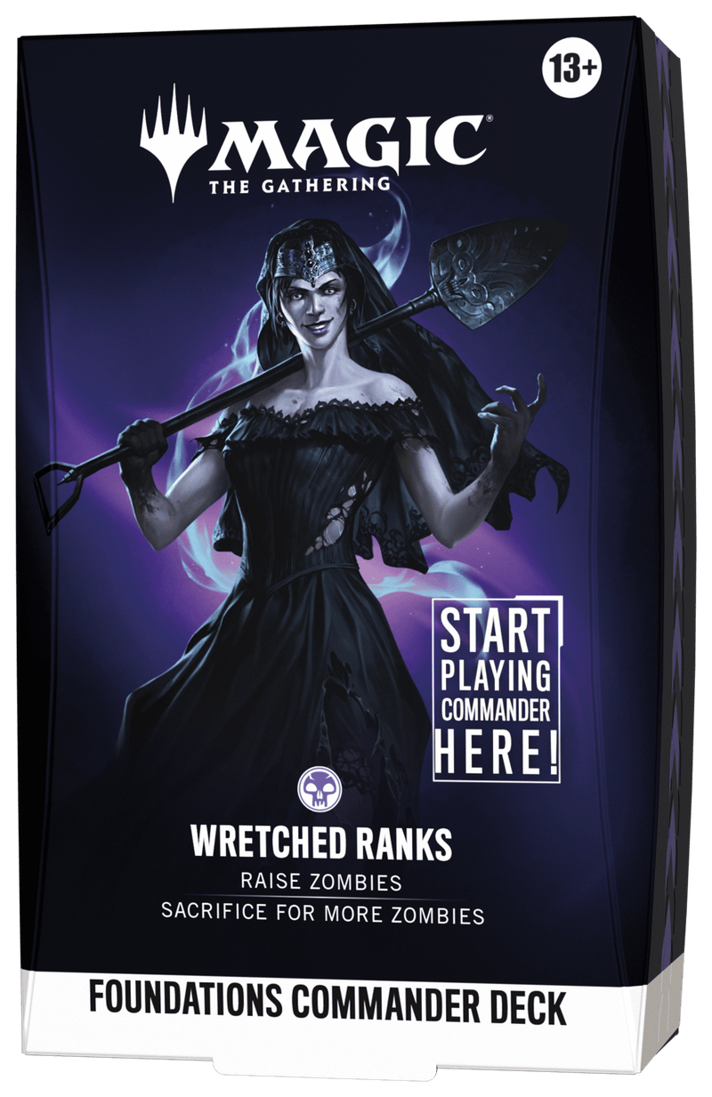 Wizards of The Coast Magic: The Gathering - Foundations Commander Deck - Wretched Ranks available at Northumbrian Tin Soldier