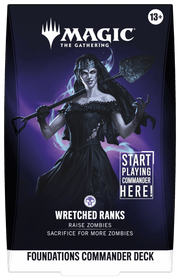 Wizards of The Coast Magic: The Gathering - Foundations Commander Deck - Wretched Ranks available at Northumbrian Tin Soldier