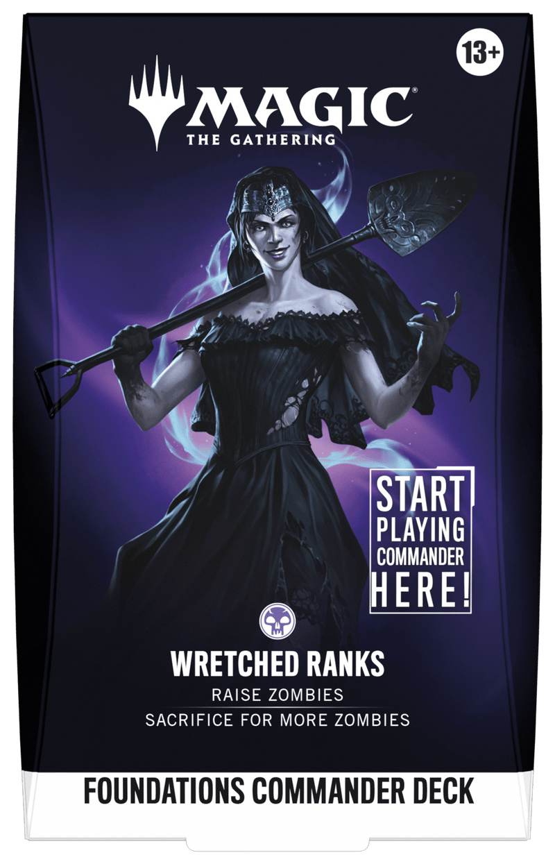 Wizards of The Coast Magic: The Gathering - Foundations Commander Deck - Wretched Ranks available at Northumbrian Tin Soldier