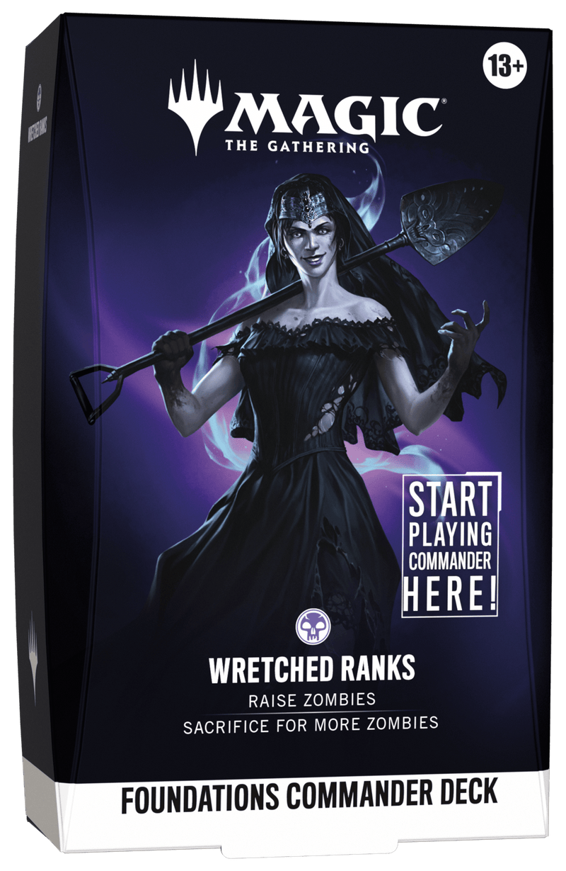 Wizards of The Coast Magic: The Gathering - Foundations Commander Deck - Wretched Ranks available at Northumbrian Tin Soldier