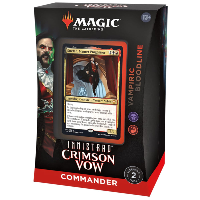 Wizards of The Coast Magic: The Gathering - Innistrad: Crimson Vow - Commander Deck Vampiric Bloodline available at Northumbrian Tin Soldier