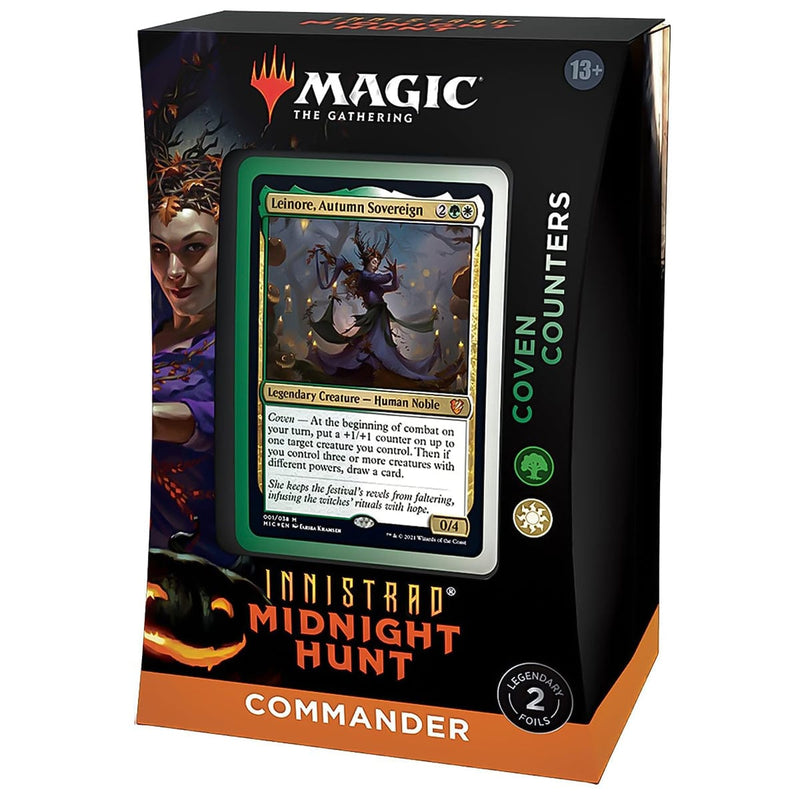 Wizards of The Coast Magic: The Gathering - Innistrad: Midnight Hunt - Commander Deck - Coven Counters available at Northumbrian Tin Soldier