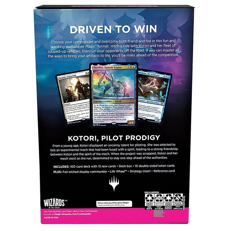 Wizards of The Coast Magic: The Gathering - Kamigawa: Neon Dynasty Commander Deck - Buckle Up available at Northumbrian Tin Soldier