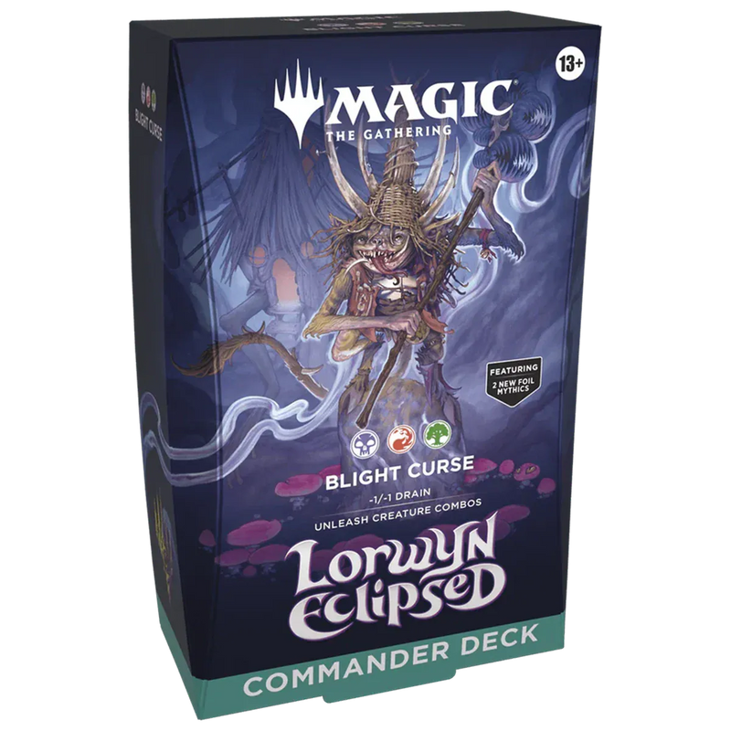 Wizards of The Coast Magic: The Gathering - Lorwyn Eclipsed - Commander Decks: Blight Curse available at Northumbrian Tin Soldier