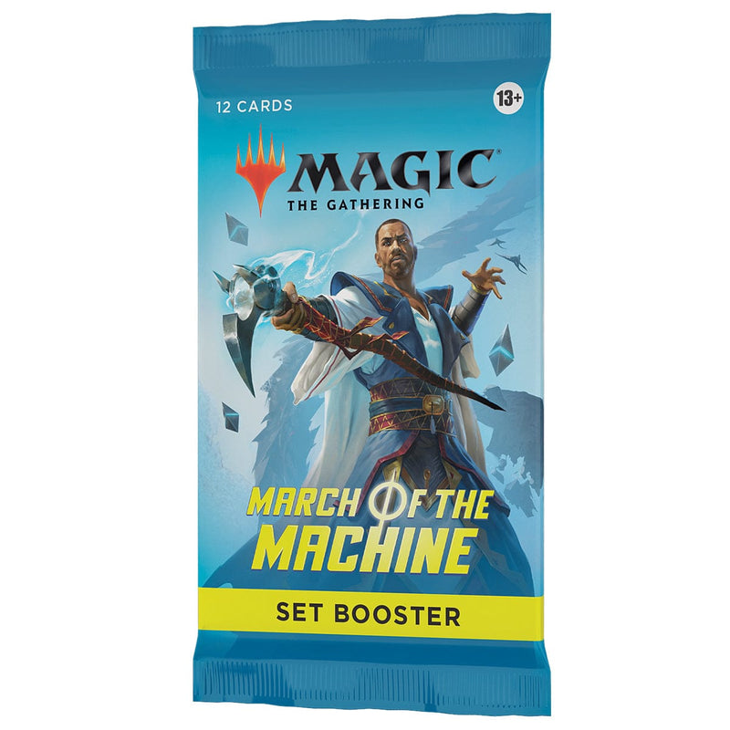 Wizards of The Coast Magic: The Gathering - March of the Machine - SET Booster Pack (14 Cards) available at Northumbrian Tin Soldier