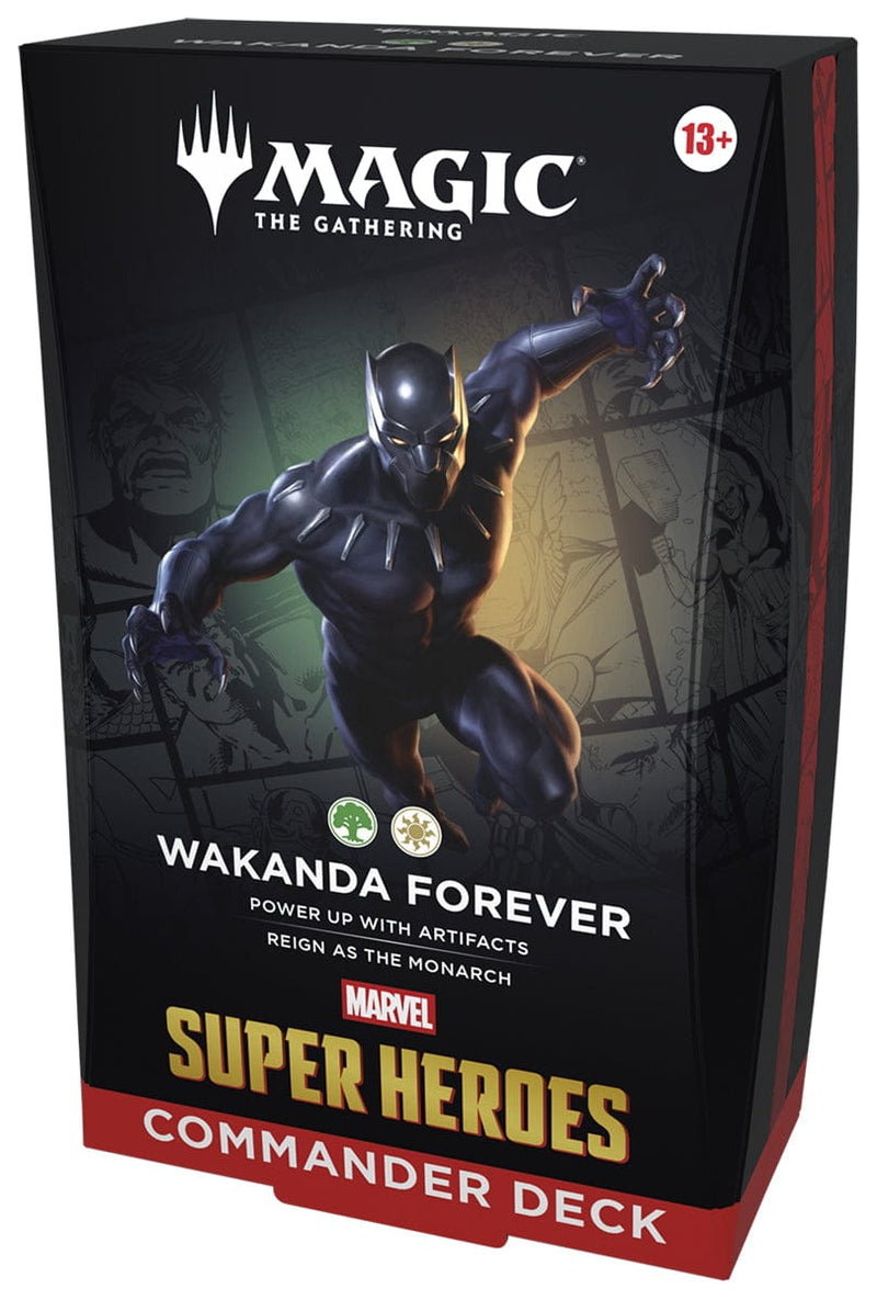 Wizards of The Coast Magic: The Gathering - Marvel Super Heroes Commander Deck: Wakanda Forever available at Northumbrian Tin Soldier
