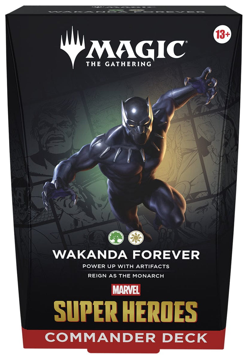 Wizards of The Coast Magic: The Gathering - Marvel Super Heroes Commander Deck: Wakanda Forever available at Northumbrian Tin Soldier