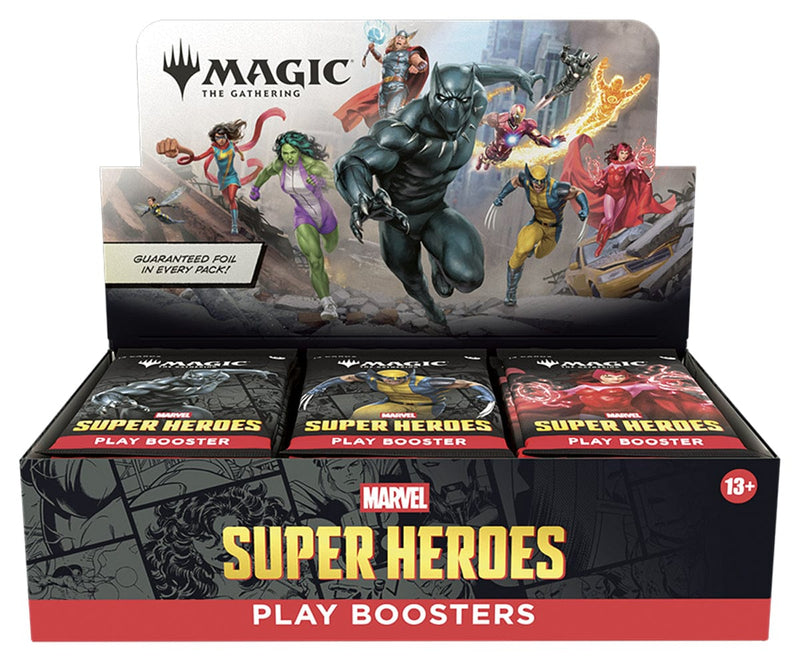 Wizards of The Coast Magic: The Gathering - Marvel Super Heroes Play Booster Box available at Northumbrian Tin Soldier