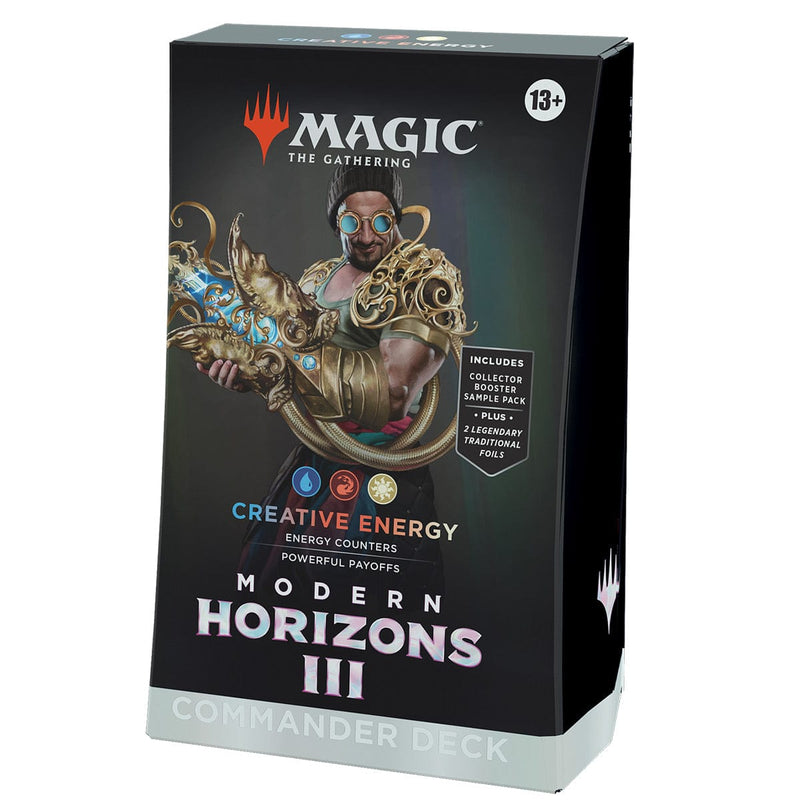 Wizards of The Coast Magic: The Gathering Modern Horizons 3 Commander Deck - Creative Energy available at Northumbrian Tin Soldier
