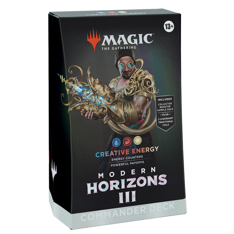Wizards of The Coast Magic: The Gathering Modern Horizons 3 Commander Deck - Creative Energy available at Northumbrian Tin Soldier