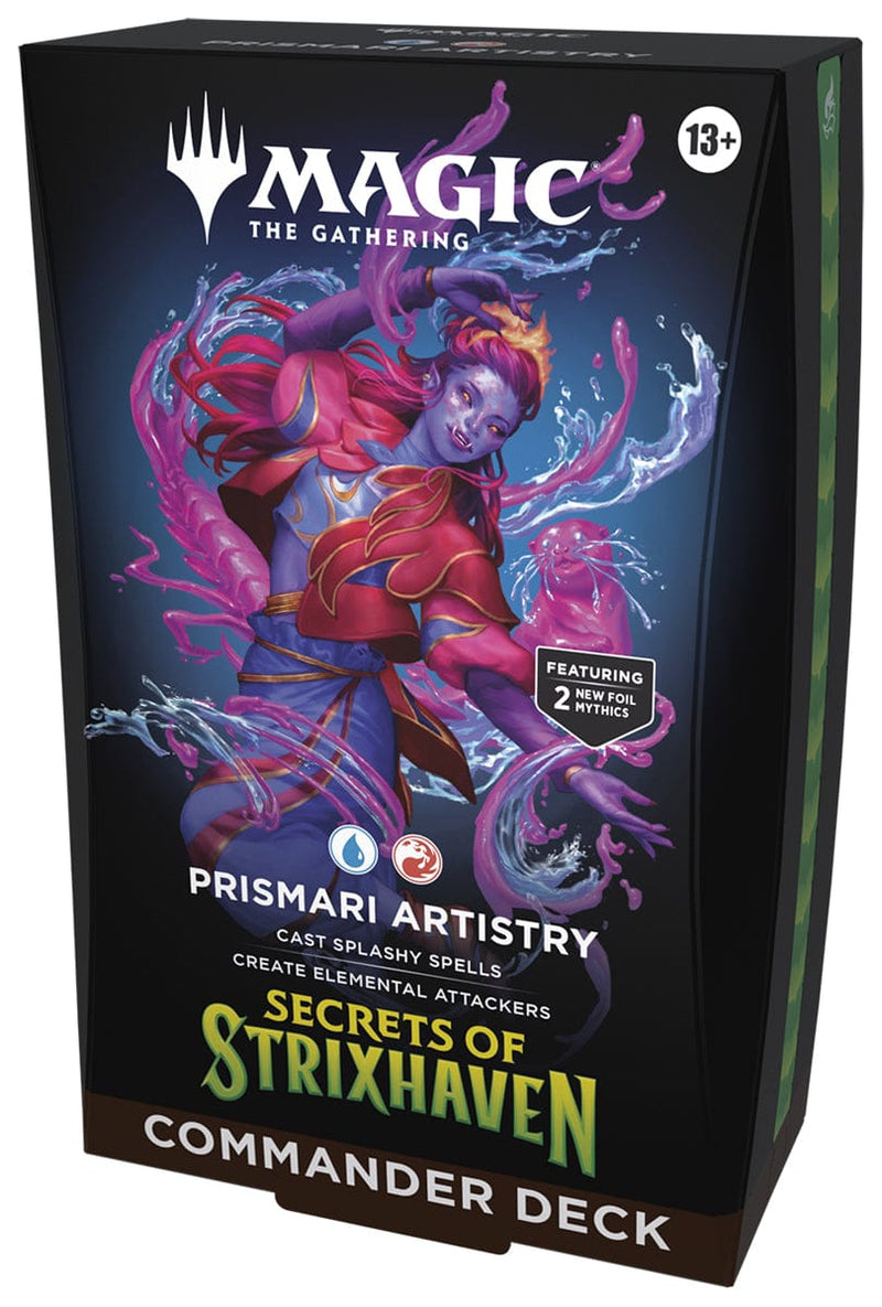 Wizards of The Coast Magic: The Gathering -  Secrets of Strixhaven Commander Deck: Prismari Artistry available at Northumbrian Tin Soldier