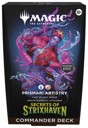 Wizards of The Coast Magic: The Gathering -  Secrets of Strixhaven Commander Deck: Prismari Artistry available at Northumbrian Tin Soldier