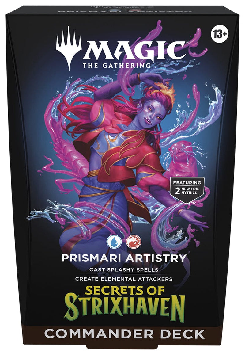 Wizards of The Coast Magic: The Gathering -  Secrets of Strixhaven Commander Deck: Prismari Artistry available at Northumbrian Tin Soldier